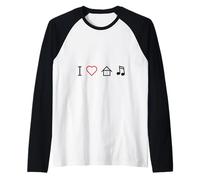 I Love House Music/Club DJ Music/Dance Rave Scene Manche Raglan