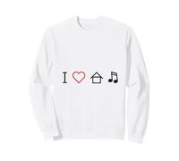 I Love House Music/Club DJ Music/Dance Rave Scene Sweatshirt