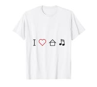 I Love House Music/Club DJ Music/Dance Rave Scene T-Shirt