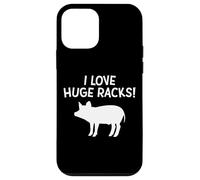 I Love Huge Racks (of Ribs) Funny Adult BBQ Blague Porc Ribs Coque pour iPhone 12 Mini