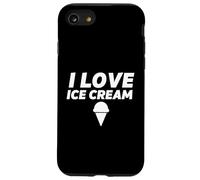I Love Ice Cream Party Outfit Gelato Vanille Cône de Service Doux Coque pour iPhone SE (2020) / 7/8