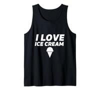 I Love Ice Cream Party Outfit Gelato Vanille Cône de Service Doux Débardeur