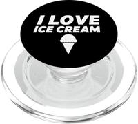 I Love Ice Cream Party Outfit Gelato Vanille Cône de Service Doux PopSockets PopGrip pour MagSafe