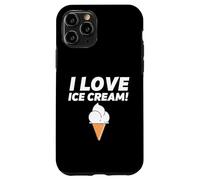 I Love Ice Cream Party Outfit Vanilla Soft Serve Gelato Cone Coque pour iPhone 11 Pro