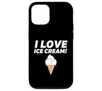 I Love Ice Cream Party Outfit Vanilla Soft Serve Gelato Cone Coque pour iPhone 12/12 Pro
