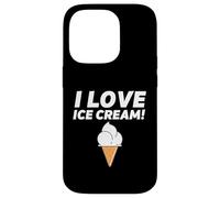I Love Ice Cream Party Outfit Vanilla Soft Serve Gelato Cone Coque pour iPhone 14 Pro