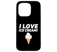 I Love Ice Cream Party Outfit Vanilla Soft Serve Gelato Cone Coque pour iPhone 15 Pro