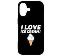 I Love Ice Cream Party Outfit Vanilla Soft Serve Gelato Cone Coque pour iPhone 17