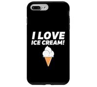 I Love Ice Cream Party Outfit Vanilla Soft Serve Gelato Cone Coque pour iPhone 7 Plus/8 Plus