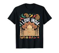 I Love India avec motif Taj Mahal T-Shirt