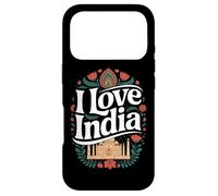 I Love India Taj Mahal Art Floral Inde Coque pour iPhone 17 Pro