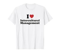 I Love Intercultural Management Student Major Graduation T-Shirt