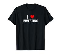 I Love Investing - Heart Invest Stocks Obligations Fonds communs de Placement T-Shirt