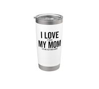 I Love It When My Mom Lets Me Play Jeu vidéo amusant Gobelet isotherme en acier inoxydable double paroi