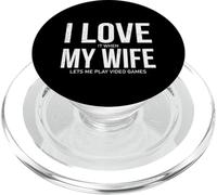 I Love It When My Wife Lets Me Play Jeux vidéo Funny Gamer PopSockets PopGrip pour MagSafe