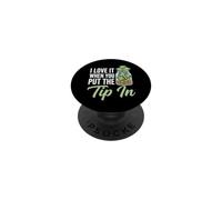 I Love It When You Put The Tip in - Barman Fun Bartender PopSockets PopGrip Adhésif