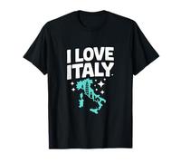 I Love Italy Adventure Enthusiast Carte T-Shirt