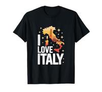 I Love Italy Carte Icônes de Voyage T-Shirt