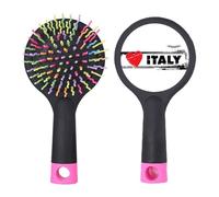 I Love Italy Word Love Heart Illustration Salon Brosse à cheveux démêlante Base coussin