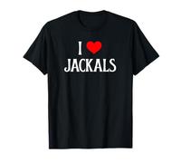 I Love Jackals I Heart Jackals Africain Wild Canine Lover T-Shirt