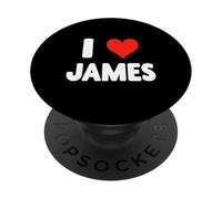 I Love James - Cœur PopSockets PopGrip Adhésif