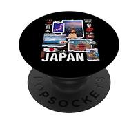 I Love Japan Culture, Enjoy Cool Japan Landmarks Photos PopSockets PopGrip Adhésif