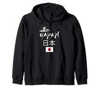 I Love Japan Culture, Enjoy Cool Japan Red-Crowned Crane Sweat à Capuche