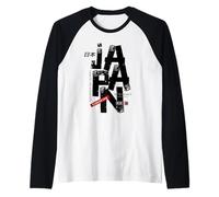 I Love Japan, Retro Vintage Japan Illustration Fashion Manche Raglan