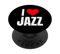 I Love Jazz Awesome Music Teacher Lover Mugs Tees and Decor PopSockets PopGrip Adhésif
