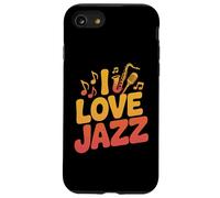 I Love Jazz Notes de Musique Saxophone Coque pour iPhone SE (2020) / 7/8