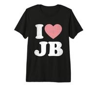 I Love JB Cœur Vintage Fan Merch Design Initiales J.B. T-Shirt Haut de Gamme