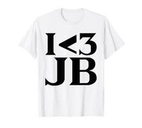 I Love JB Shirt Y2k 2010s White T-Shirt