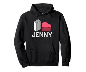 I Love Jenny Prénom personnalisé Sweat à Capuche