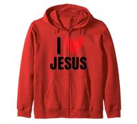 I Love Jesus Nom personnalisé Homme Guy BFF Friend Heart God Sweat à Capuche