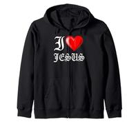 I Love Jesus T-Shirt Sweat à Capuche