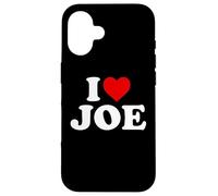 I Love Joe - Heart Coque pour iPhone 16