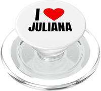 I Love Juliana Nom personnalisé pour Femme Cœur Julie Girls PopSockets PopGrip pour MagSafe