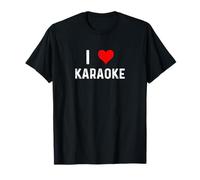 I Love Karaoke - Chœur Chantant Chanteur de cœur T-Shirt
