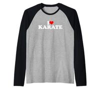 I Love Karate Manche Raglan