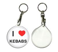 I Love Kebabs - Porte-clés Badge 55mm