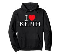 I Love Keith Heart Nom personnalisé Keith Sweat à Capuche