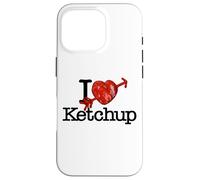 I Love Ketchup Sauce Tomate Cœur Coque pour iPhone 16 Pro