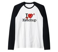 I Love Ketchup Sauce Tomate Cœur Manche Raglan
