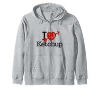 I Love Ketchup Sauce Tomate Cœur Sweat à Capuche