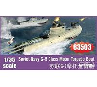 I Love Kit 63503 - Soviet Navy G-5 Class Motor Torpedo Boat - Échelle 1/35 - Boîte de Montage en plastique