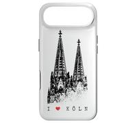 I Love Köln Cathédrale Cologne Silhouette Vintage Allemagne Coque pour iPhone Air