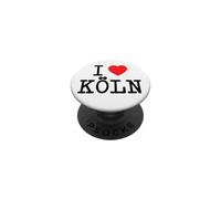 I Love Köln J'aime Colonia Allemagne Cœur Carnaval Cologne PopSockets PopGrip Adhésif