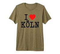 I Love Köln J'aime Colonia Allemagne Cœur Carnaval Cologne T-Shirt Haut de Gamme