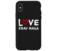 I Love Krav Maga Self-Defense Training Israélien Combat Art Coque pour iPhone X/XS