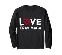 I Love Krav Maga Self-Defense Training Israélien Combat Art Manche Longue